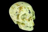 Realistic, Polished Yellow Turquoise Jasper Skull - Magnetic #151111-2